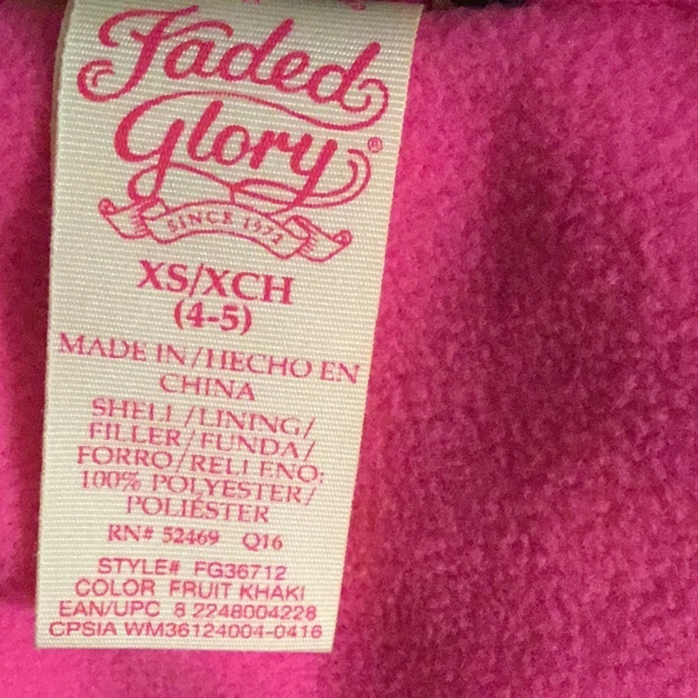 FADED GLORY GIRLS PUFFER JACKET WITH HOOD🇺🇸 - Picture 5 of 5